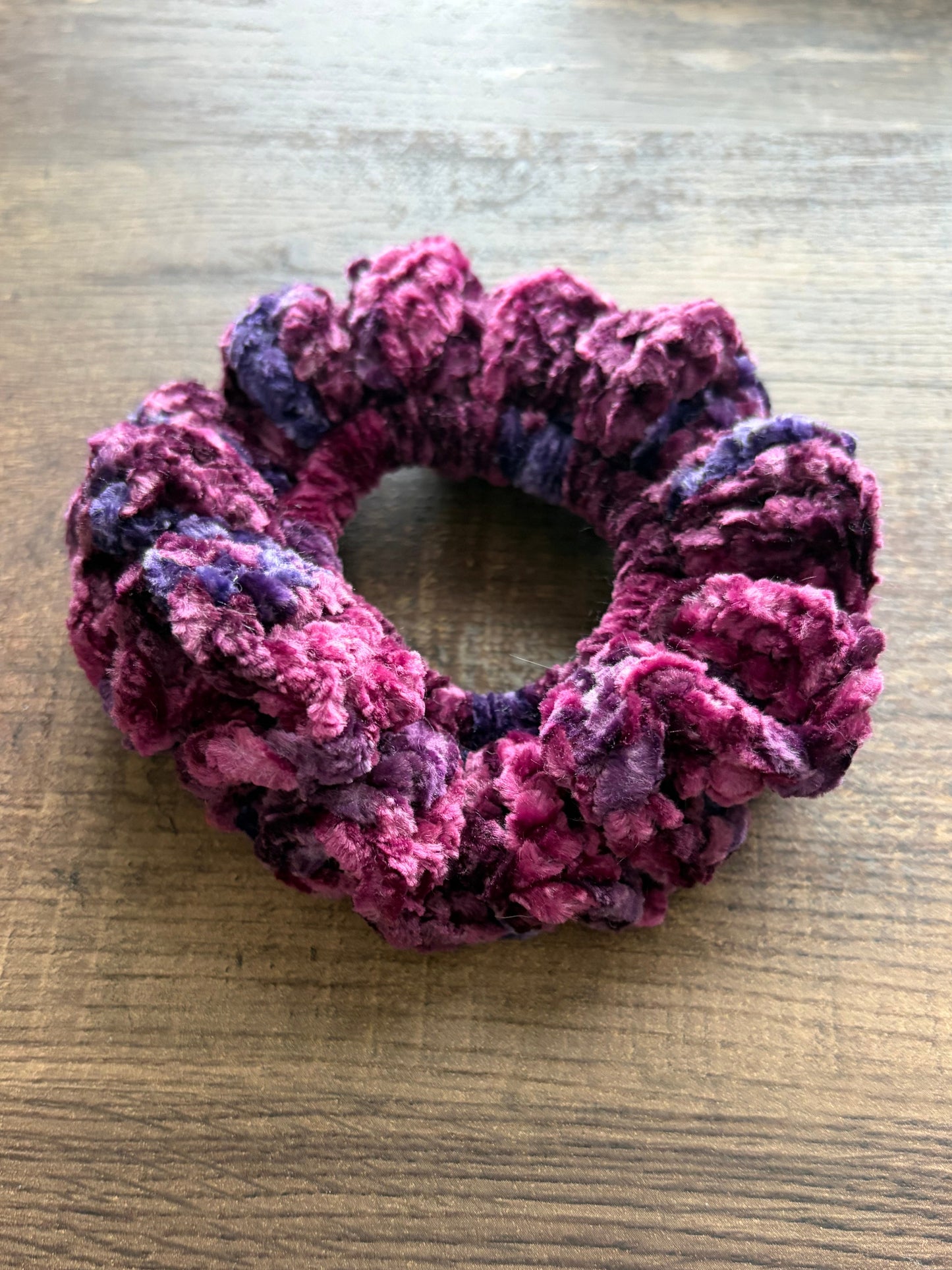 Burgundy Velvet Scrunchie