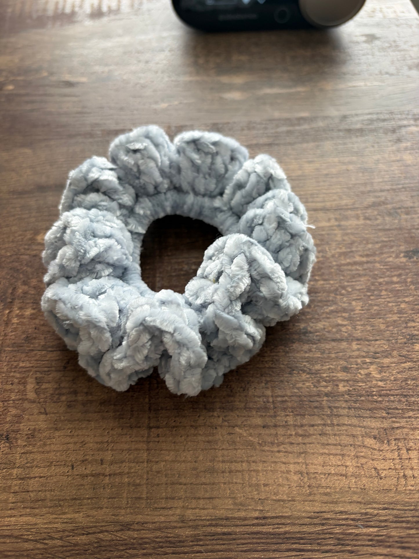 Softened Blue Velvet Scrunchie