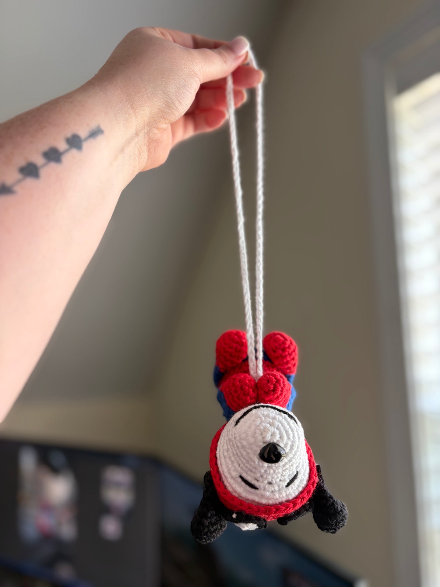 Snoopy Spider-Man car buddy